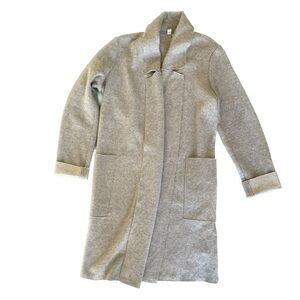 ANTHROPOLOGIE Sweater Coat in Two-Tone Grey